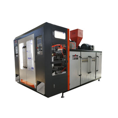 Refrigeración por aire 5HP máquina 13KW 400PCS/HR del moldeo por insuflación de aire comprimido de 4 cavidades