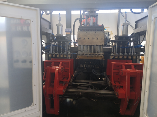 6 cavidades doblan estaciones máquina del moldeo por insuflación de aire comprimido de 5 litros automática